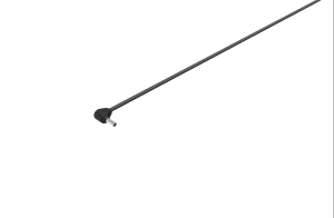 InteGrade cable 2.5m(98") black angle