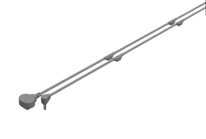 InteGrade track cable M 0.7m gr angle